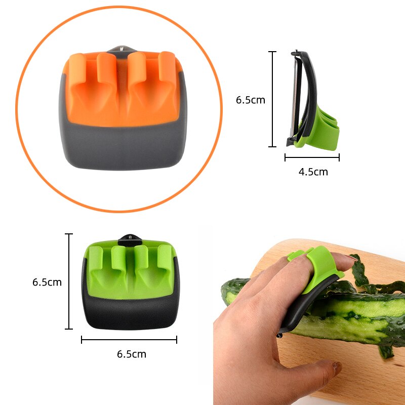 Stainless Steel Potato Wavy Edged Knife French Fry Slicer Potato Crinkle Cutter withProtective Case Fruit Vegetable Wavy Chopper: skin-peeler orange