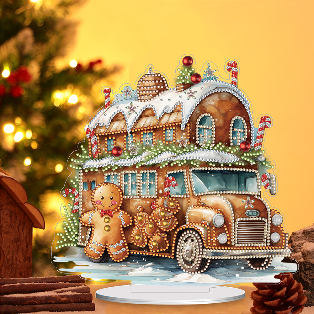 Special Shape Desktop Diamond Painting Ornament Christmas Table Top Diamond Painting Decor for Home Office Decor