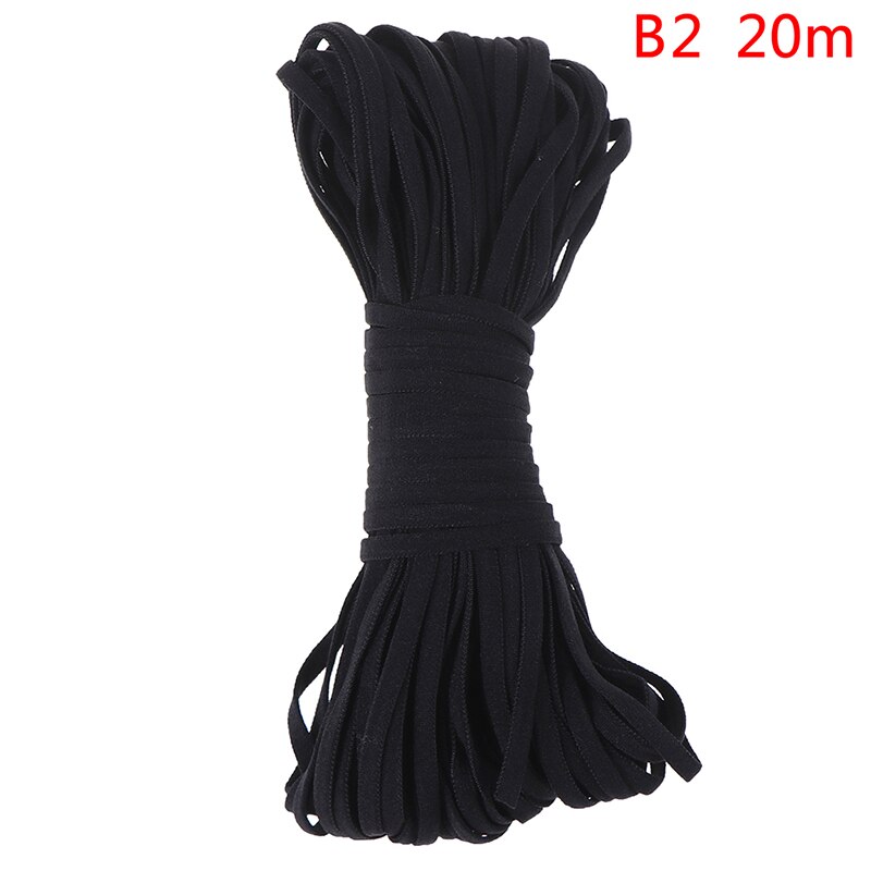Wit Zwart Dunne Ronde Elastische Bands Elastische Touw Naaien Accessoires: B2