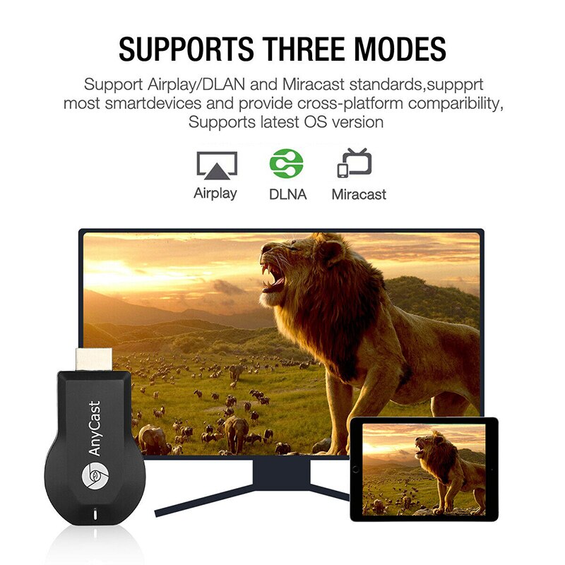 Anycast M12 Plus Wifi Receiver Airplay Display Miracast Hdmi Tv Dlna 1080P