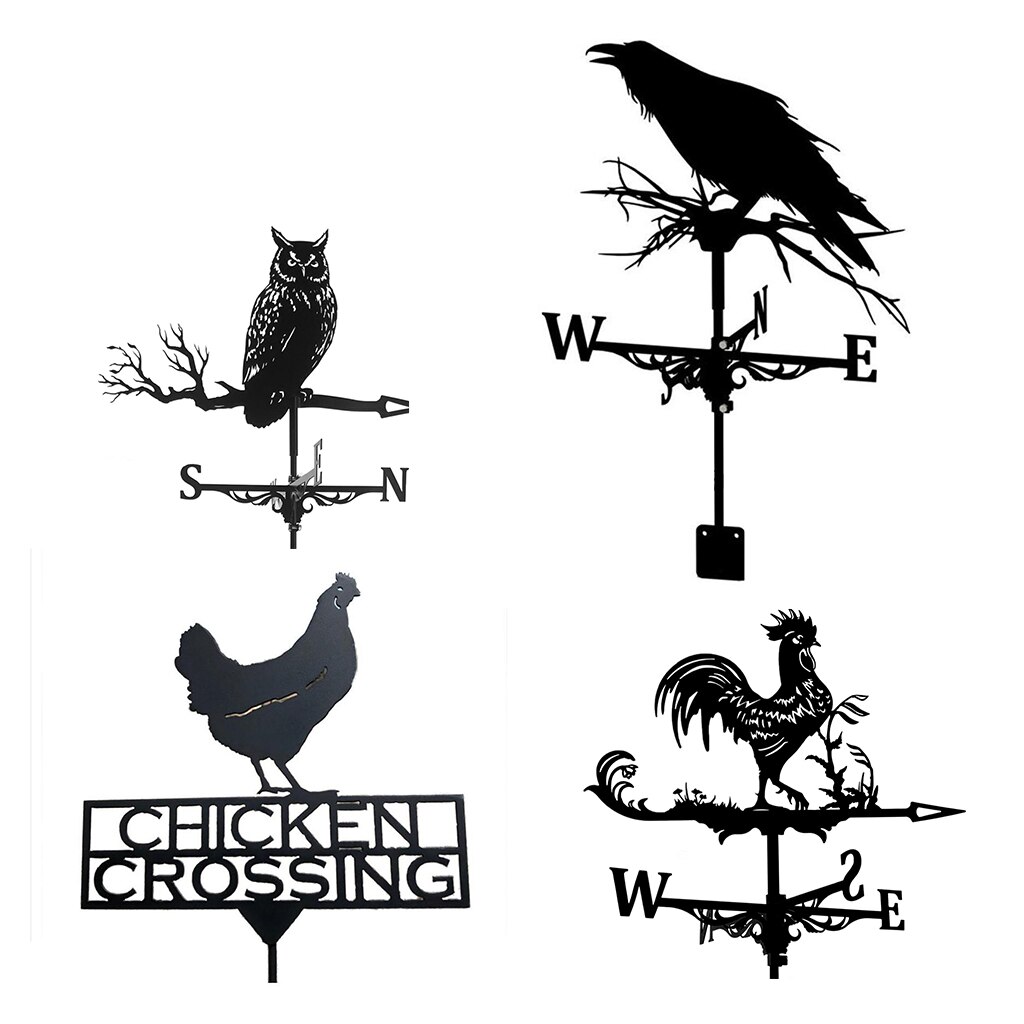 Weathervane Wind Direction Indicator Garden Roof Decor Easy Use