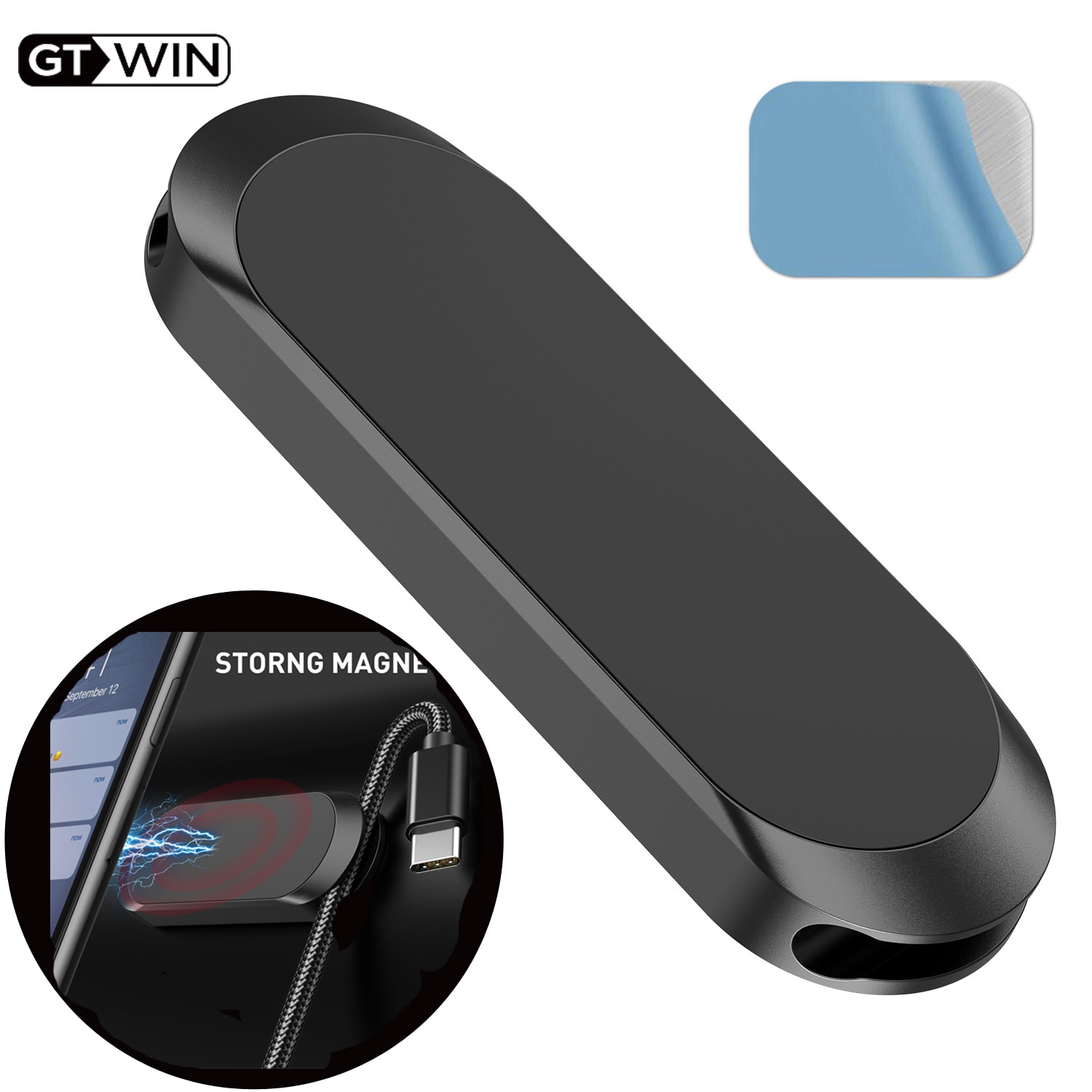 Gtwin magnetische auto telefoonhouder universele pasta houder standaard voor iphone 12 samsung xiaomi huawei telefoonstandaard autohouder dashboard