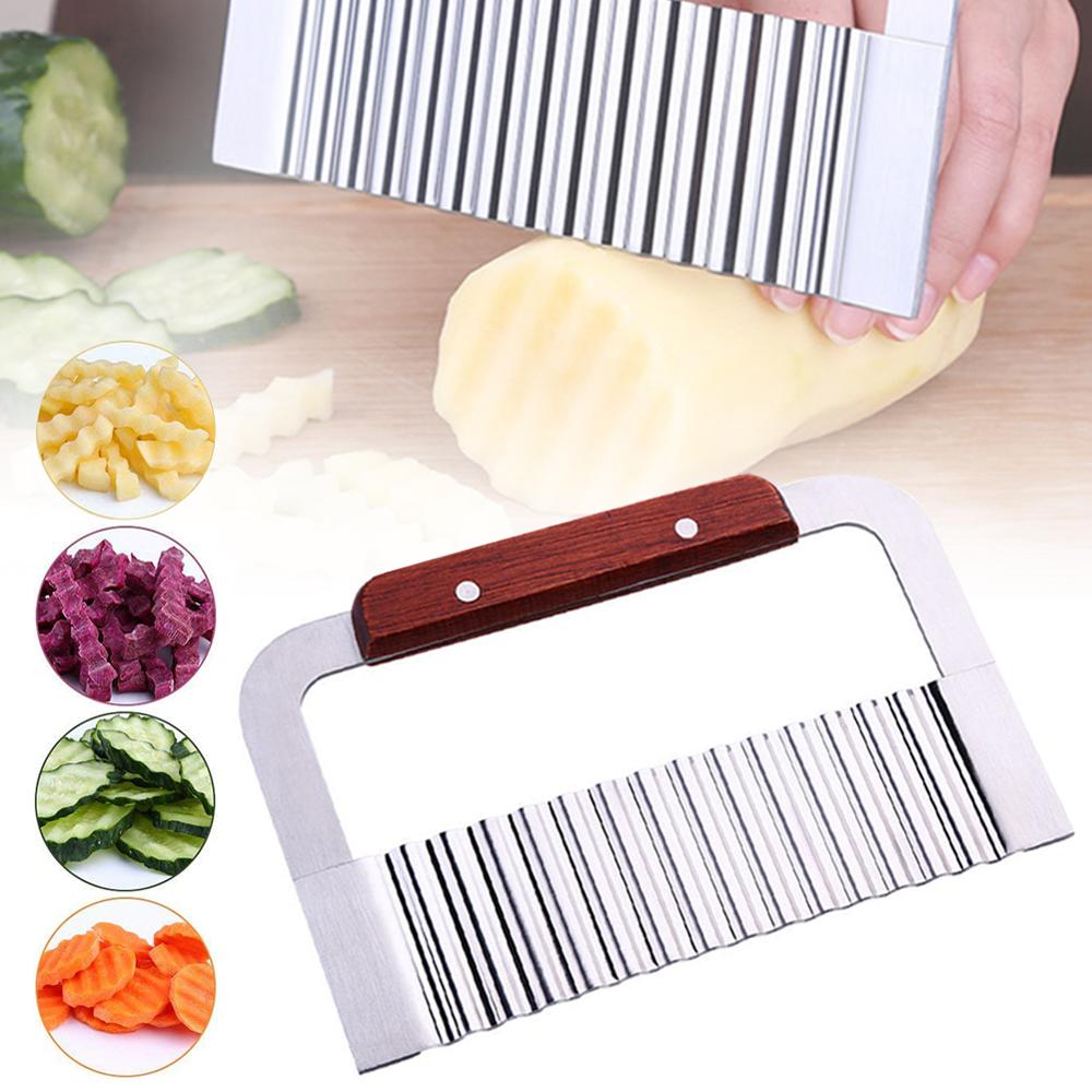 Hardwood Handle Crinkle Wax Vegetable Soap Cutter ... – Grandado