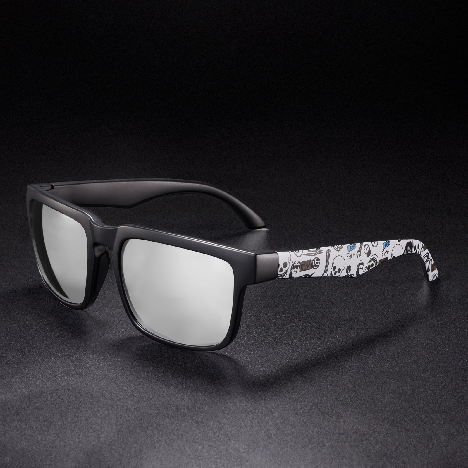 Kapvoe Gepolariseerde Fietsbril Heren MTB Mountainbike Brillen Dames Fiets zonnebril Rijden Vissen Wandelbril: GRIJS