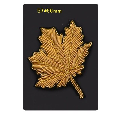 DIY 3D Hand embroidered badges Starfish/sunflower/Strawberry/moon Armband applique for Coat Trousers Bag Brooch: Maple leaves