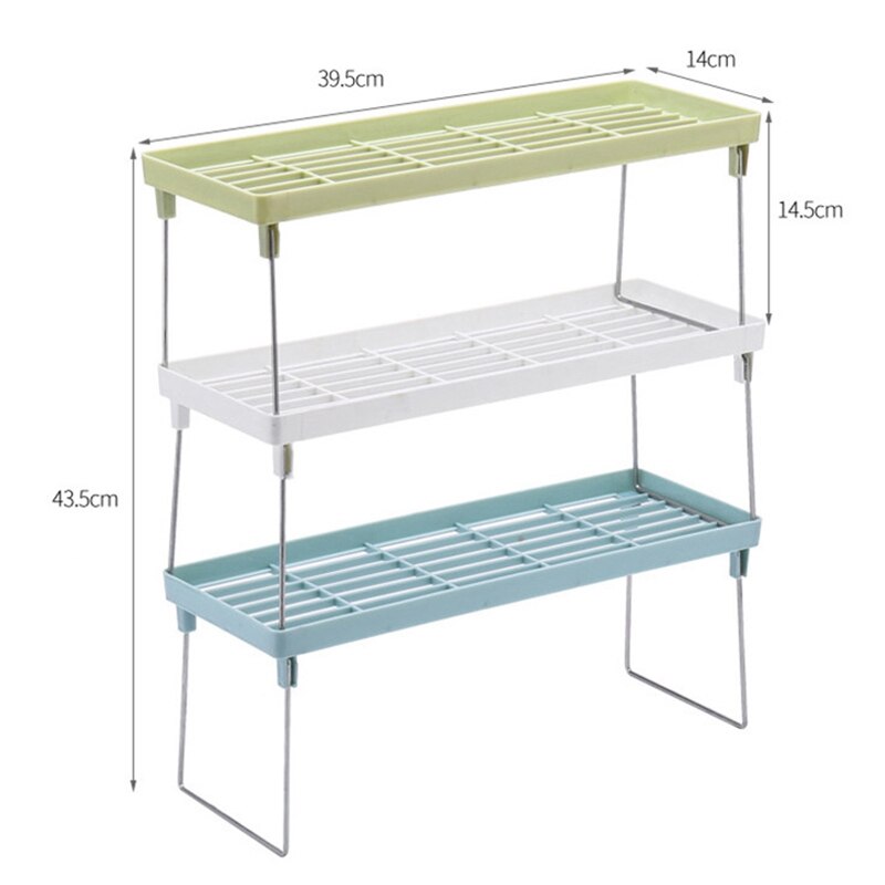 3Pcs Kitchen Storage Rack Plastic Foldable Shelf Organizer for Kitchen Flavoring Kitchen Organizer Rack Cookware Spice