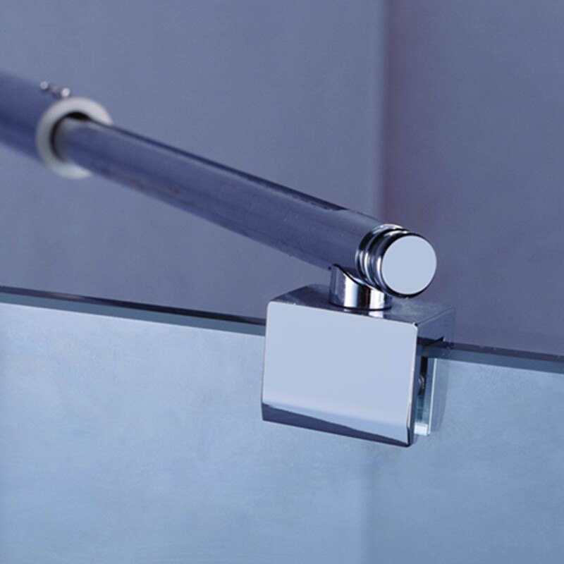 Stainless Steel Shower Glass Door Fixed Rod/clip,Bathroom Glass Support Bar,Beveled Clip,Stretchable Length,shower Accessories