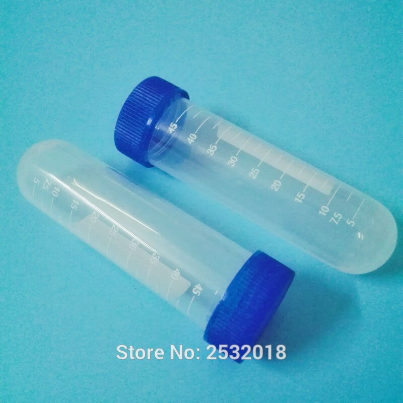 50 ml centrifugerør 21 stk + plastrørstativ 1 stk