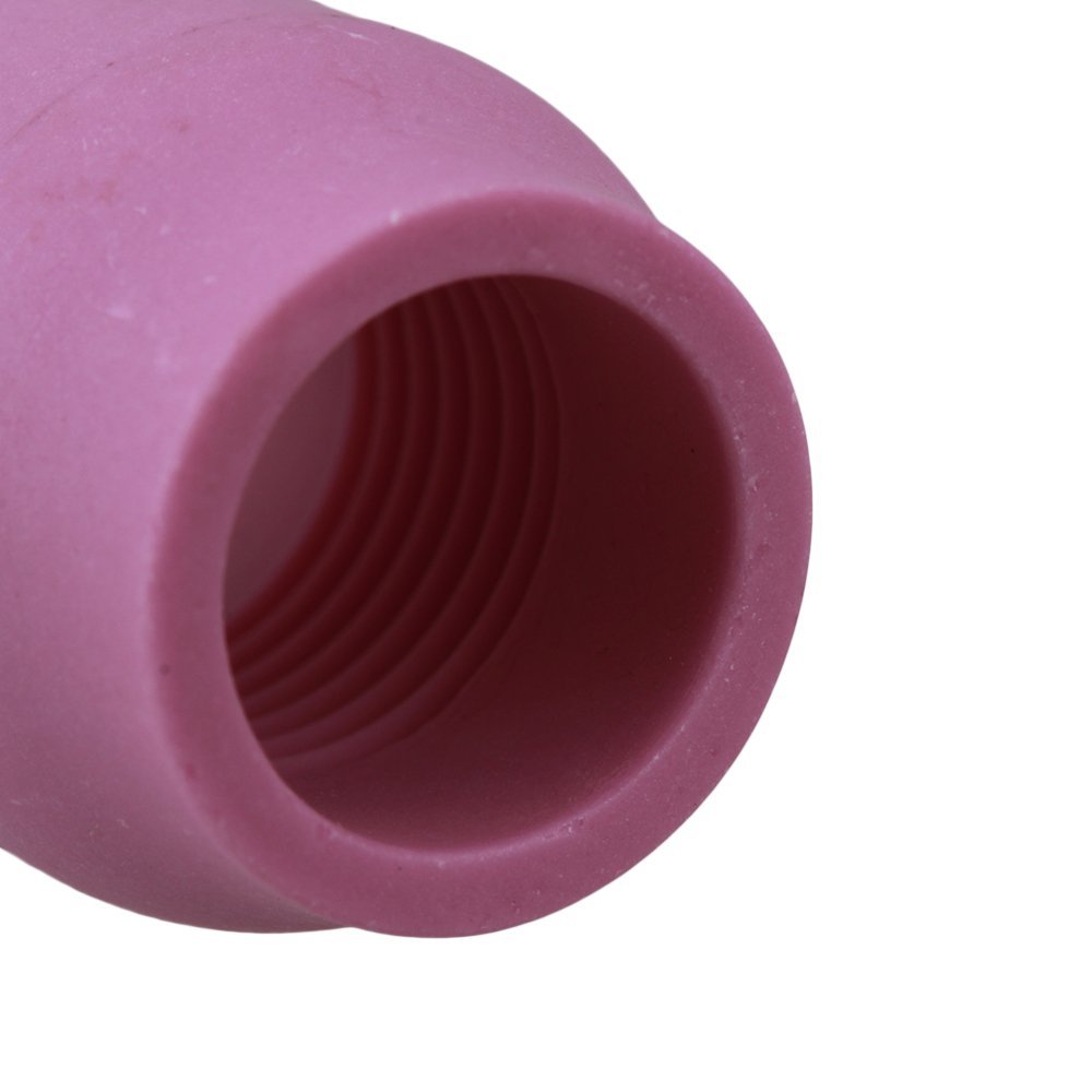Boquilla DE soplete de soldadura TIG de cerámica 53N61 8 #, copa de escudo de alúmina, compatible con WP-9, 20, 24, 25, paquete de 10
