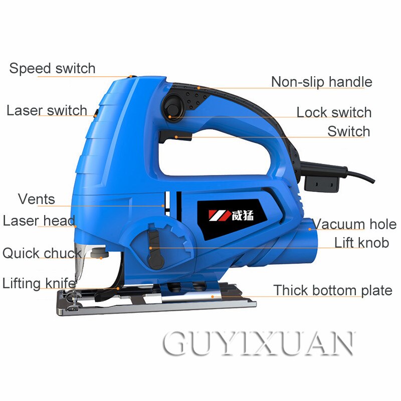 Portable Electric speed control jig saw portable woodworking saw outdoor wood cutting machine small light model making carved