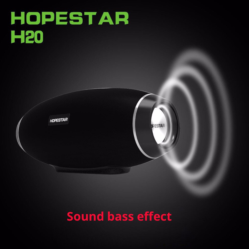 HOPESTAR H20 haut-parleur portable sans fil 30W IPX5 étanche extérieure Super basse avec batterie 6000mAh batterie externe USB TF AUX Mobile