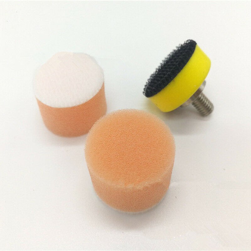 Foam Polishing Sponge M6 25mm/1" Buffing Finishing Tools Mixed Pad Set