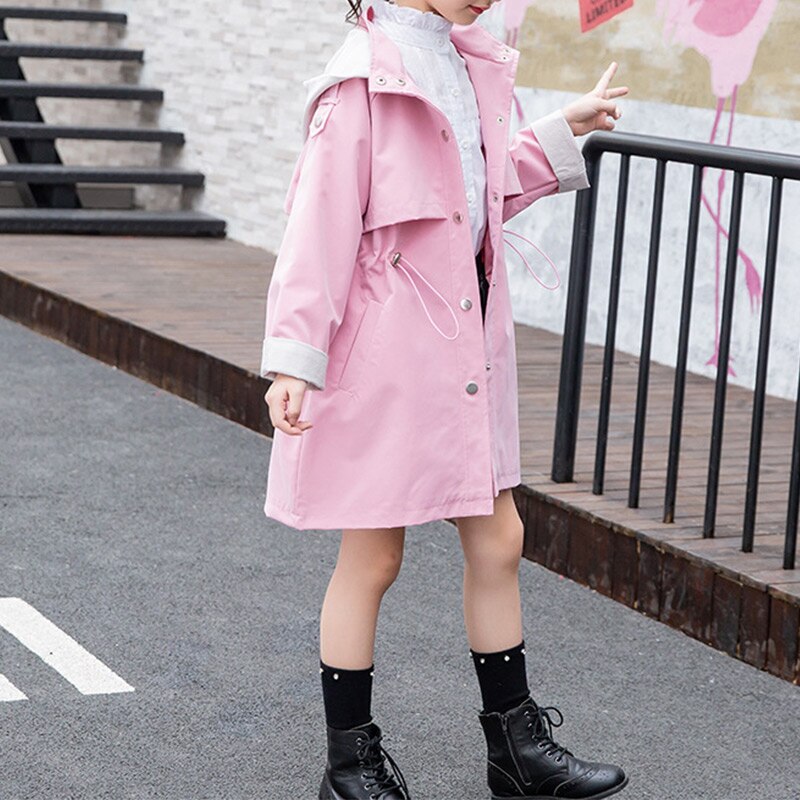 Spring Autumn Jackets for Girls Teenage Kids Girl Jacket Windbreaker for Girl Children Jacket Girl Trench Coat