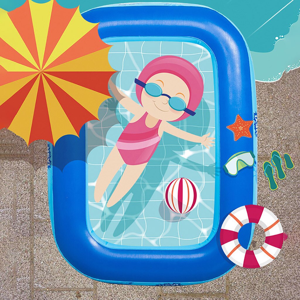 Opblaasbare Cartoon Zwembad Ronde Garden Party Outdoor Voor Kids Ruime Opblaasbare Zwembad Multifunctionele