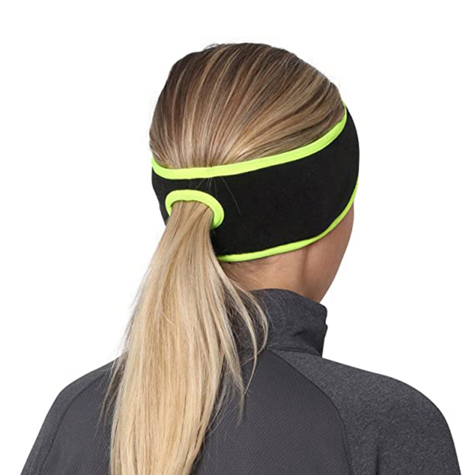 Hoofd Wrap Paardenstaart Hoofdband Vrouwen Winter Hoofdband Oor Warmer Running Hoofdband Voor Vrouwen Meisjes Outdoor Sport Kleding Accessoires: YELLOW