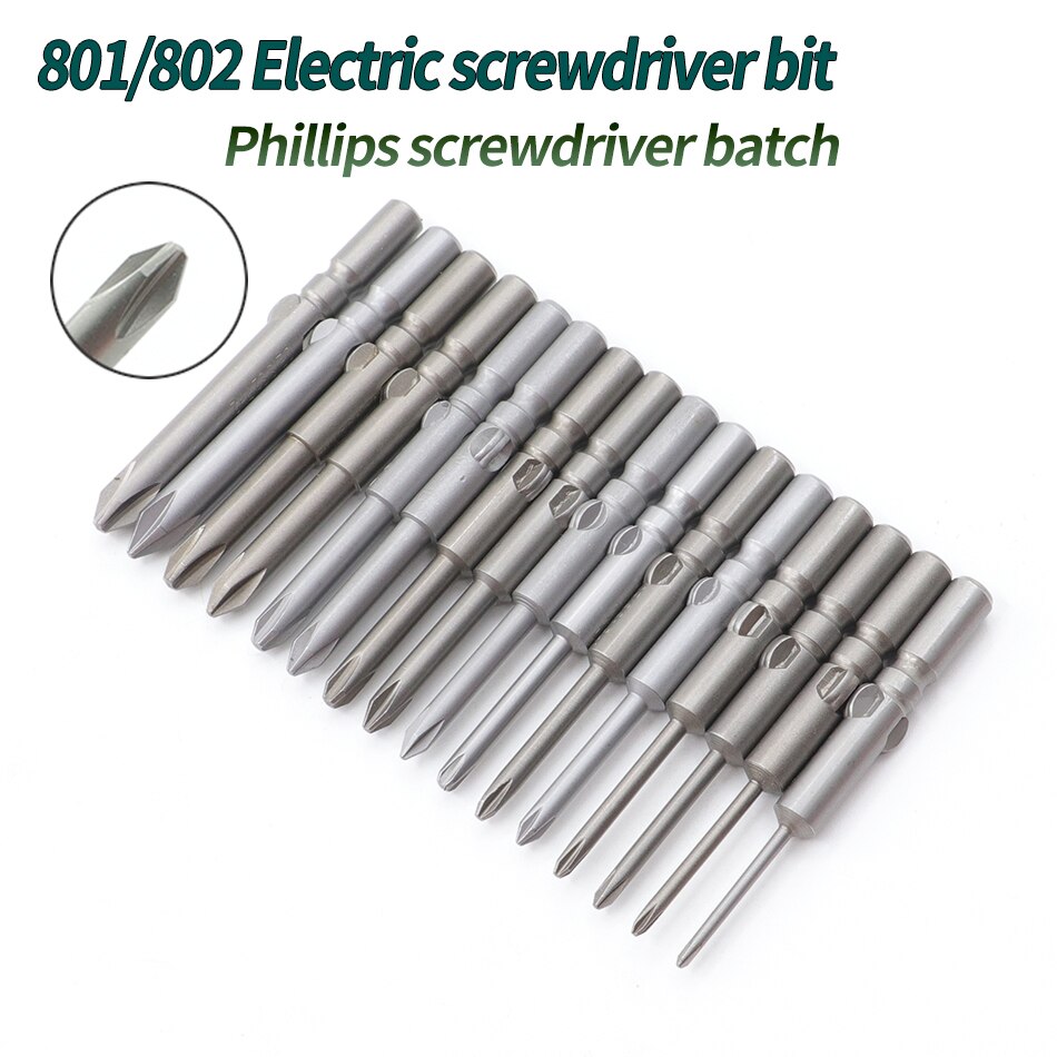5mm round handle magnetic screwdriver bit 801 Phillips screwdriver bit S2 alloy steel material Screwdriver bit set 60mm/100mm