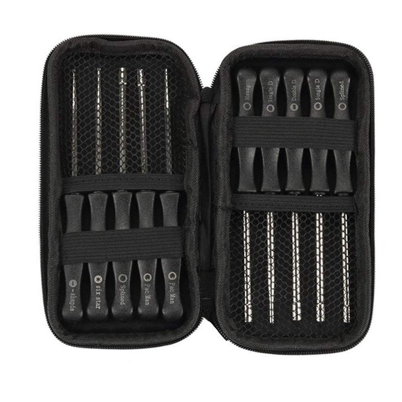 10pcs Carburetor Adjustment Tool Kit,Carburetor Adjustment Tool Set with Free Cleaner Tool and Carrying Case For Common 2 Cycle