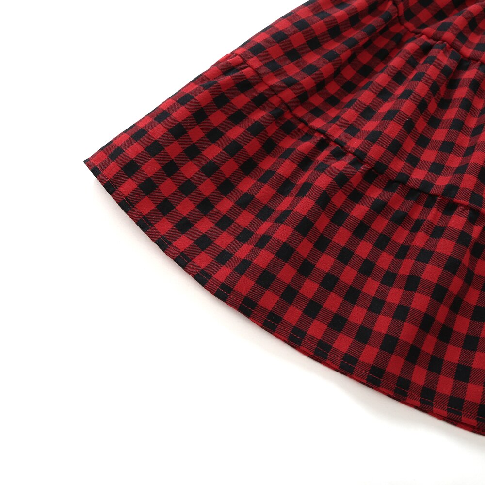 Summer 2-3 Years Baby Toddler Plaid Skirt Girls Kids 4-6 T Old Children's wear Princess Party Red Skirts