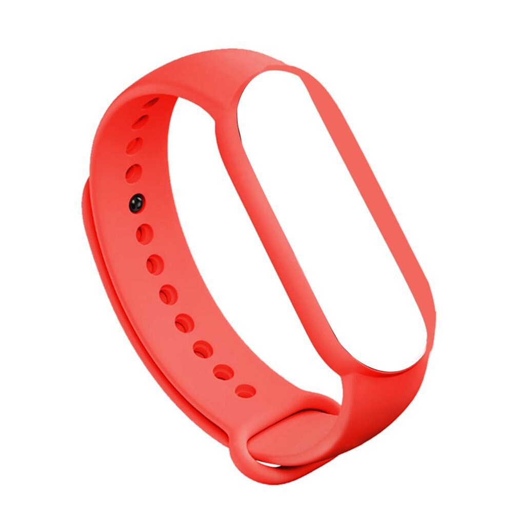 Adatto Per Mi Band 5 Wristband di Ricambio Cinghia Del Wristband Del Braccialetto Della Cinghia di Fitness Tracker Wristband: Rosso