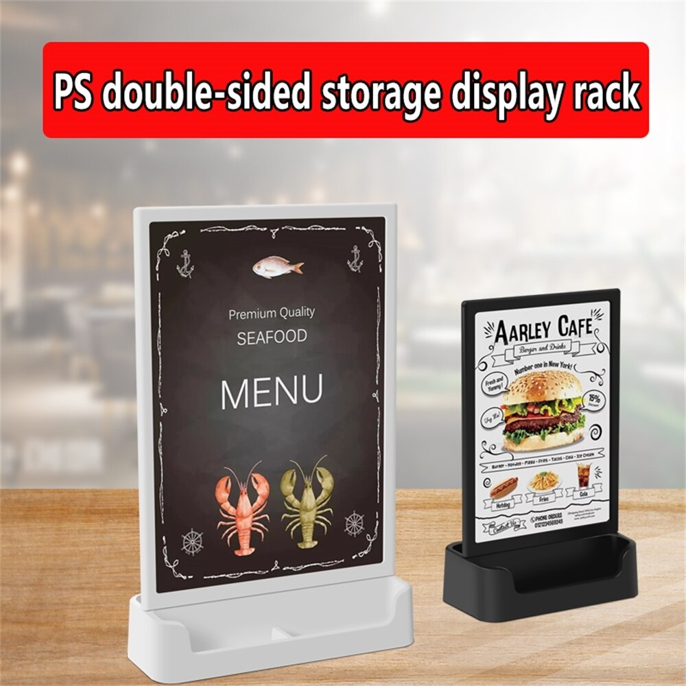 A6 Multifunctional Price Display Stand High-end Restaurant Commercial Office A5 Display Stand Vertical Catalog Table Sign