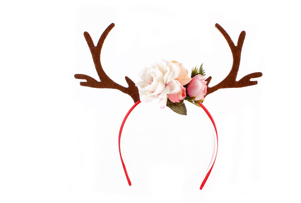 rentier Geweih Stirnband Weihnachten und Ostern Party DIY Frauen Girs Kind Weihnachten Hirsch Kostüm Ohr Party Haarband: 1