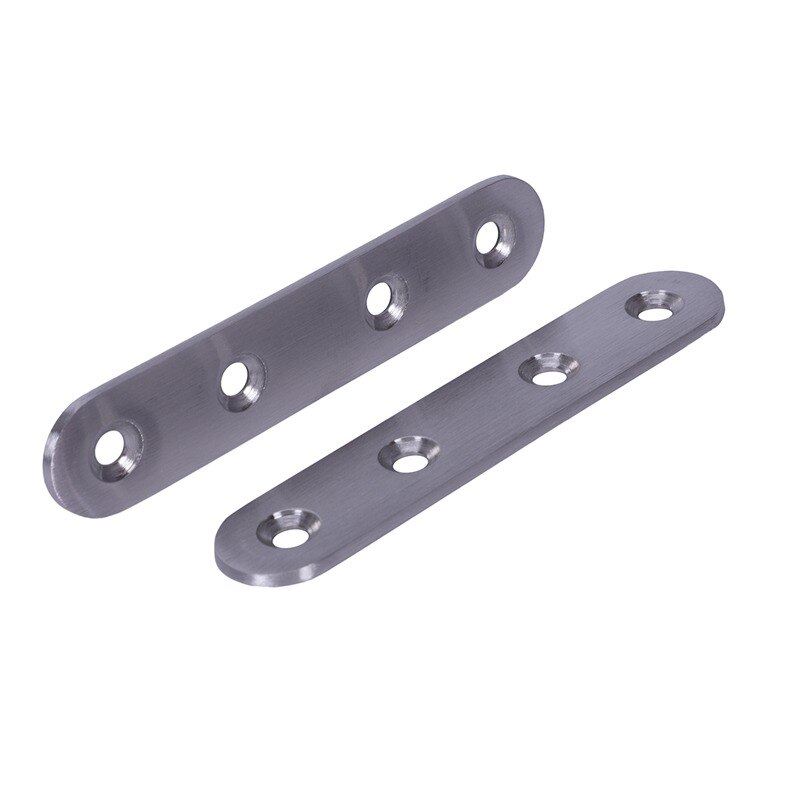 Flat Stainless Steel Repair Mending Fixing Plate Brackets Support 2pcs