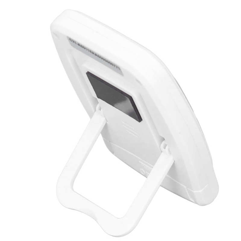 Triple minuterie horloge compte à rebours 4.0x4.4cm écran LCD multifonction blanc batterie intégrée