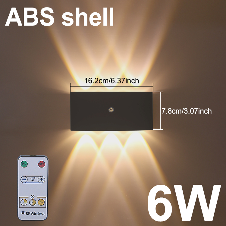Mur LED lampe murale intérieure haut et bas lumière chambre salon escaliers éclairage charge sans câble enfichable: 4000k / Bleu