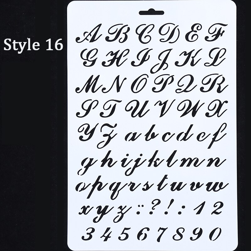 10Pcs Drawing Painting Stencils Scale Template Set 8.3 X 11.7 inch, Plastic Shape Scrapbook Stencils Graphics Stencils for Child: Style 16