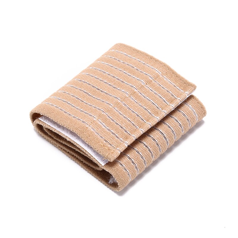 Et stykke bomuld våd bånd elastisk sport bandage armbånd håndgymnastik støtte håndledsstøtte bøjle omslag tennis fitness styrkeløft: Beige