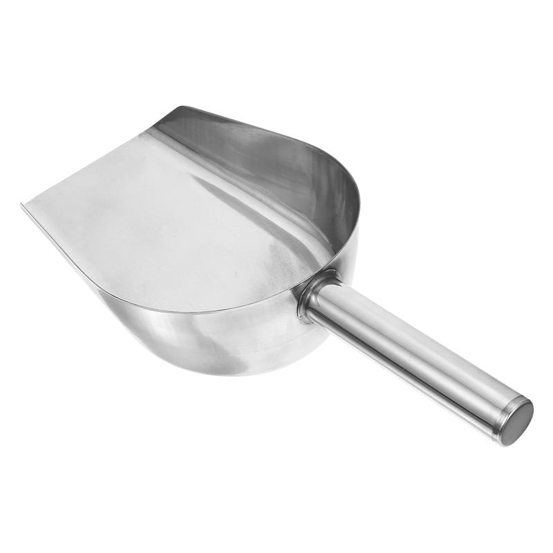 Pala de acero inoxidable para medir Harina de azúcar, granos de arroz, para fiestas, Bar, Buffet, comercial, utensilios de cocina