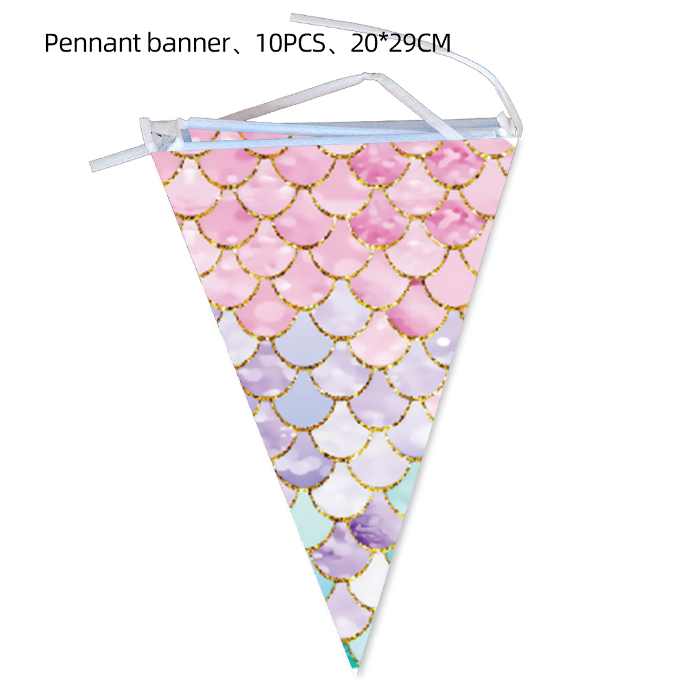 Decoraciones para de cumpleaños de príncipes de sirena, vajilla desechable, bolsa Gif, globo de aluminio, decoración de fondo, suministros para de Baby Shower