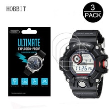 3 st för casio  gw9400 herrar gshock sportklocka skärmskyddsfilm för gw -9400-1cr gw -9400-3cr gw -9400j-1jf reporfolie