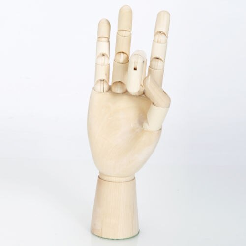 10" Wooden Artist Articulated Right Hand Art Model SKETCH Decoracao