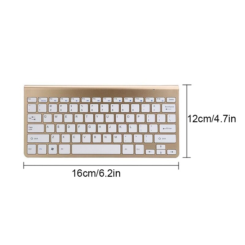 Ensemble Mini-clavier et souris sans fil portable 2.4G, pour ordinateur portable, Mac, ordinateur de bureau, Smart TV, PS4