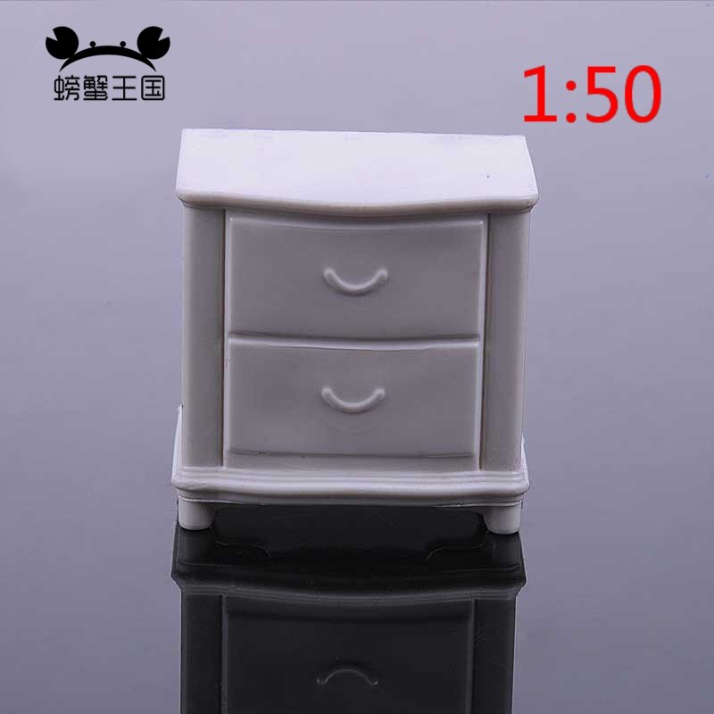 6 pcs 1:20 1:25 1:30 1:50 Nachtkastje Kast Model Decoratieve Miniatuur Meubilair Model Woonkamer Nachtkastje Speelgoed: 50 scale