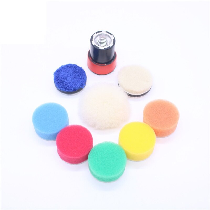 Polishing Buffer Set For Car Polisher Drill Sponge Kit Set Foam Waxing Tool M4YB
