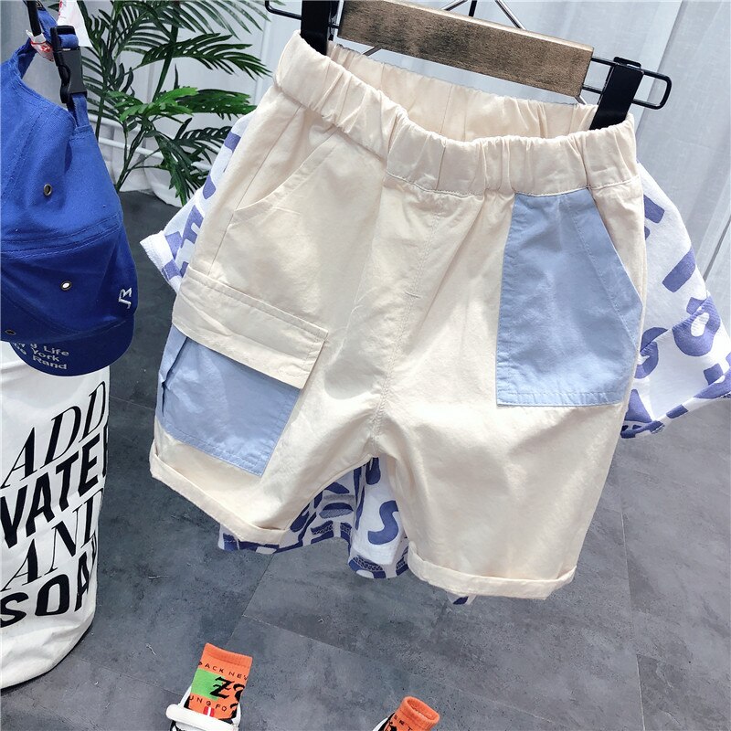 2 3 4 5 6 años Pantalones cortos para niños pequeños pantalones cortos informales sueltos de empalme para niños pantalones de verano para bebés recién llegados pantalones cortos para bebés: 5 años
