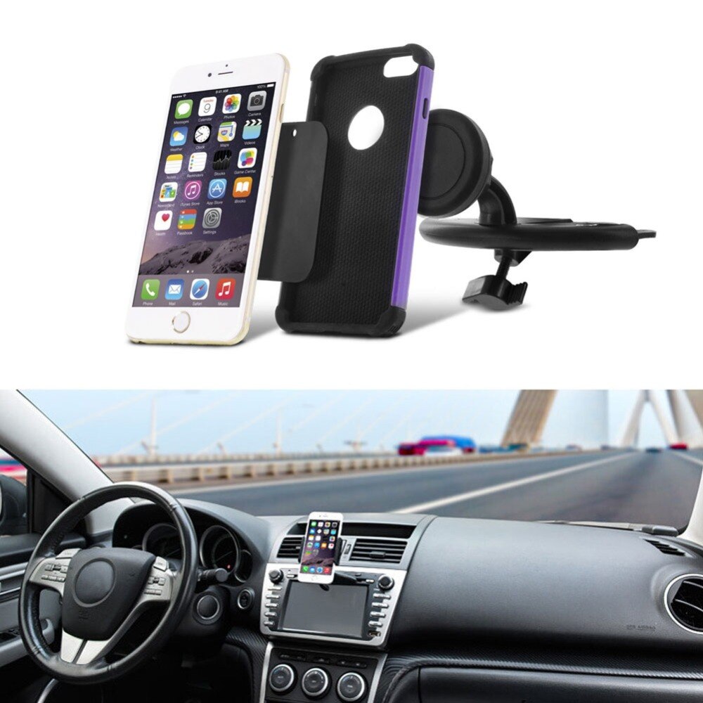 Auto Magneet Mount Cd Slot Magnetische Houder Stand Voor Iphone Mobiele Telefoon Gps #291764