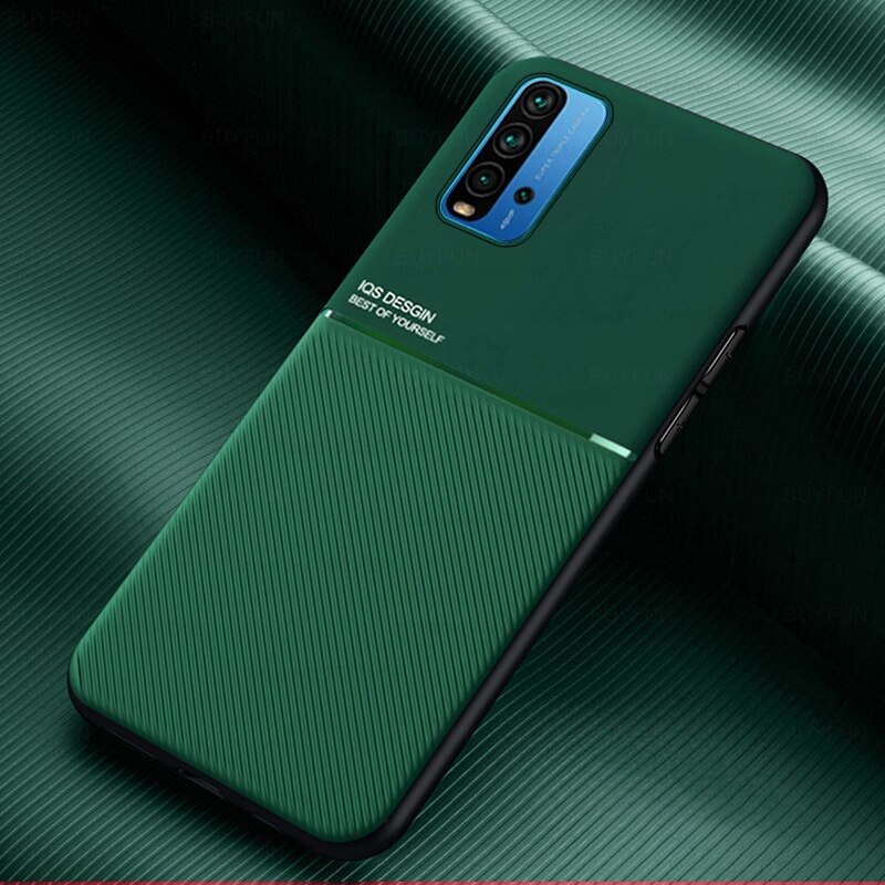 Funda magnética de cuero para xiaomi redmi9t redmy remi redmi 9 t 9 t, carcasa de silicona a prueba de golpes de 6,53 pulgadas: green