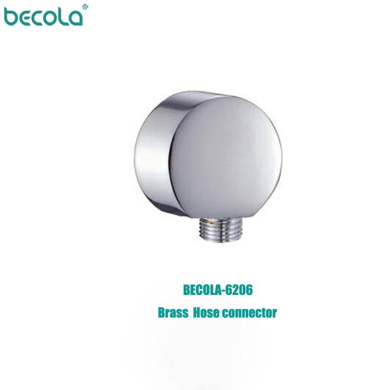 BECOLA, , cromado, accesorios para grifos de baño, oro rosa, latón, montado en la pared, Conector de manguera de ducha, Unidad de codo de pared