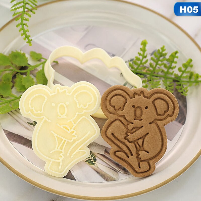 1 stuk diy bakvorm ster hart leeuw vorm 3d koekjesvormpjes cakevormen dieren cartoon suikercraft decoratie keukengereedschap: H05