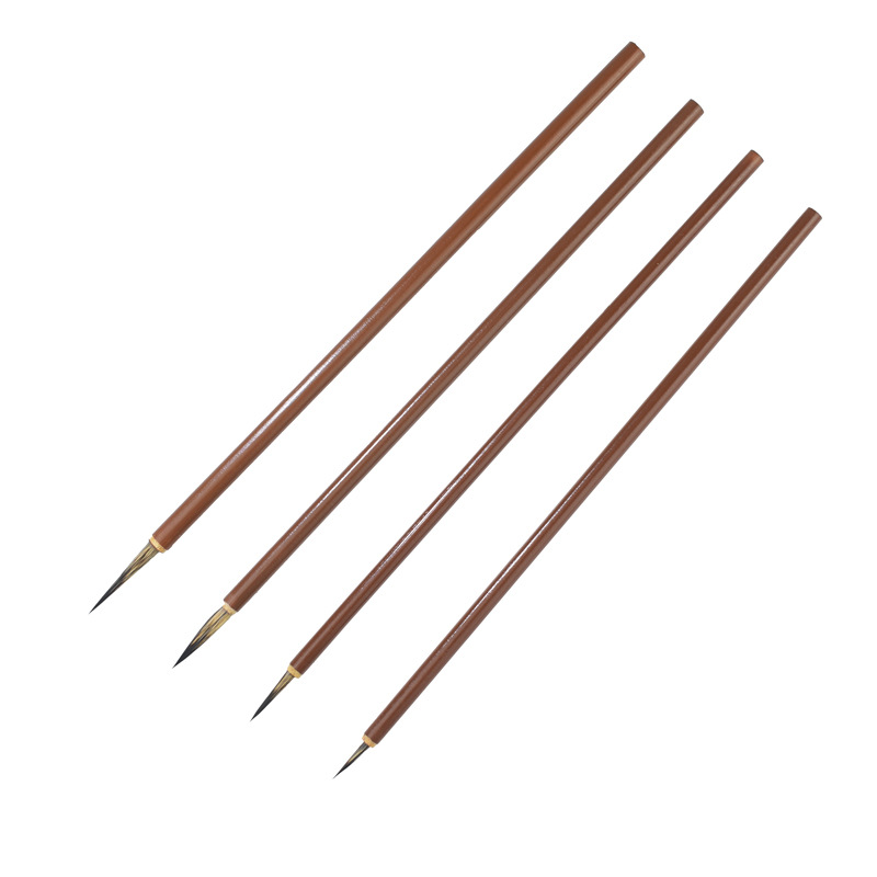 8 Uds juego de pinceles de pintura china para tejón, pincel de caligrafía china, línea de gancho, pincel de pintura con acuarelas, óleo o acrílico