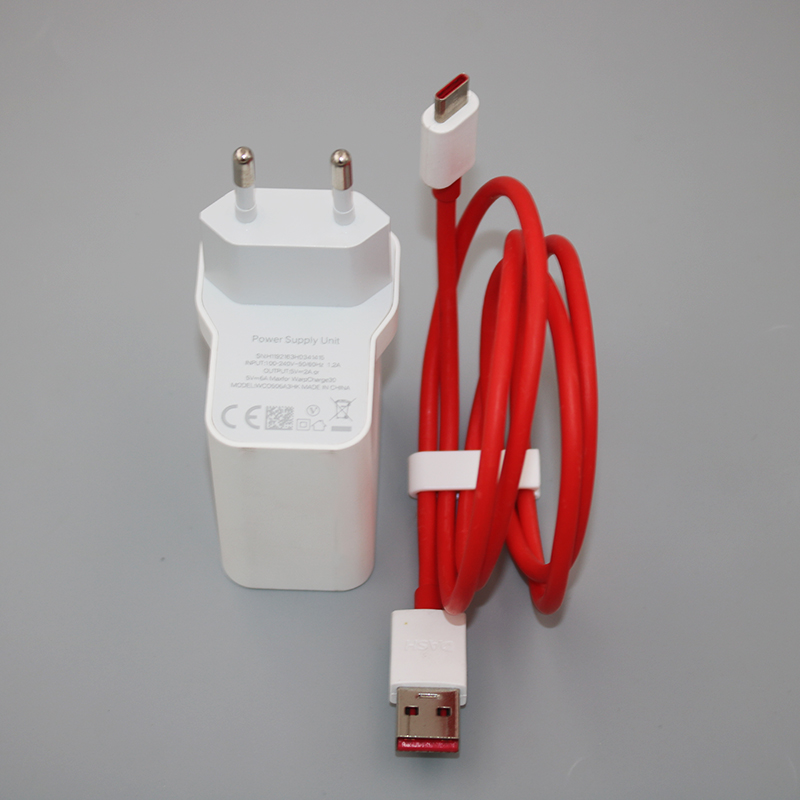 Originele Een Plus Warp Charger Mclaren 5V/6A 30W Dash Lading Voor Oneplus 7T 7 Pro 6T 6 5T 5 3T 3 Quick Fast Opladen Usb C Kabel: EU add cable