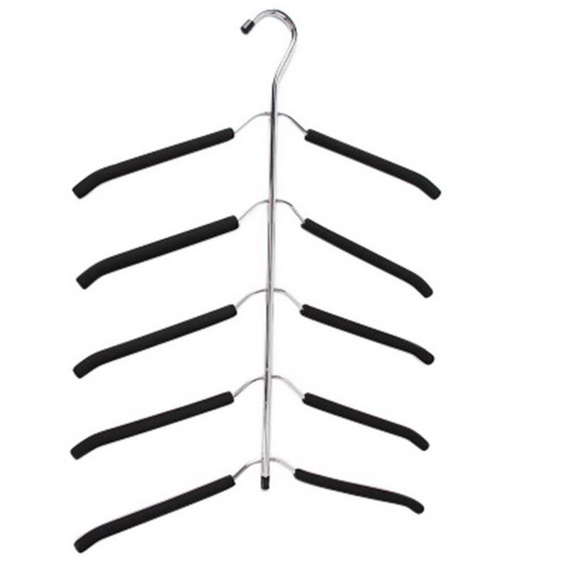 5 Multi Layer Clothes Hanger Multi-Function Hanging Storage Holder Non-Slip Clothes Rack for Coat Shirt Scarf Hanger Organizer: Type B - 3