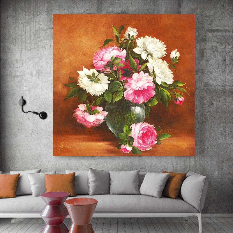 paint by number art painting by numbers still life flowers rich background wall hand-painted fill decorative paintings