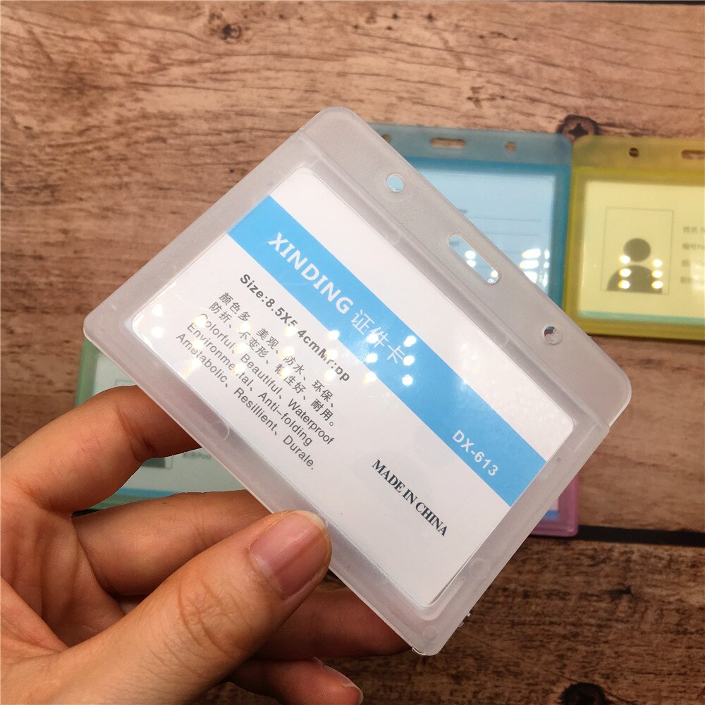 2 szt. Wodoodporna trwała paczka twardego plastiku uchwyt na identyfikator pielęgniarka szkoła wejście strażnik karta klucz ID etykieta z imieniem