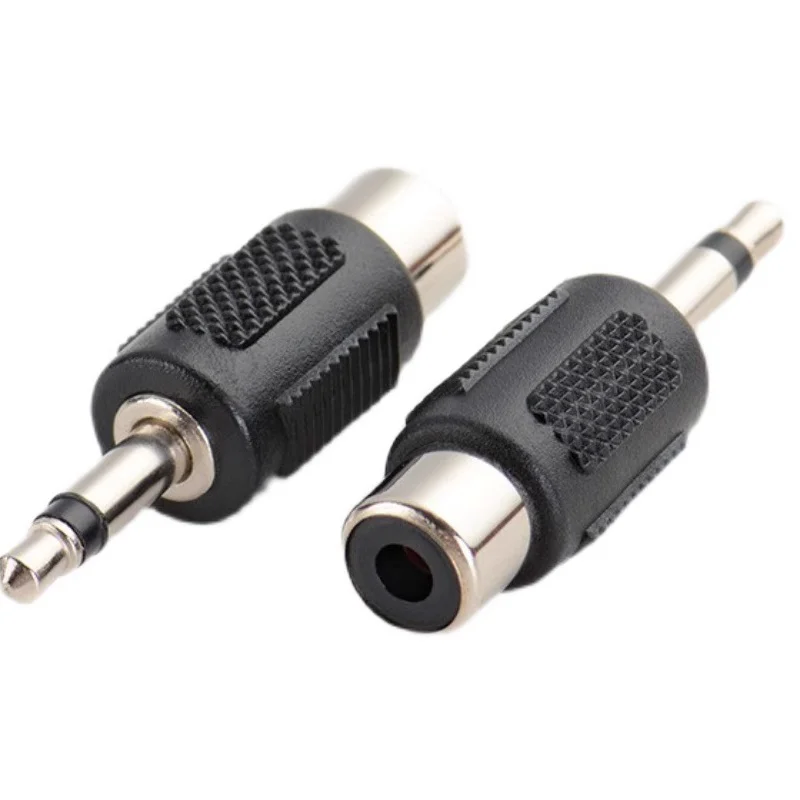 RCA Female Socket Turn 3.5MM Stereo Plug Audio Adapter 6.3MM Stereo Plug To RCA Socket 2 in 1 Stereo Connector ﻿