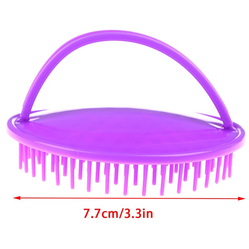 Peigne rond en plastique pour massage des cheveux, 1 pièce, shampoing, douche, corps, barbe, brosse, outils de coiffure
