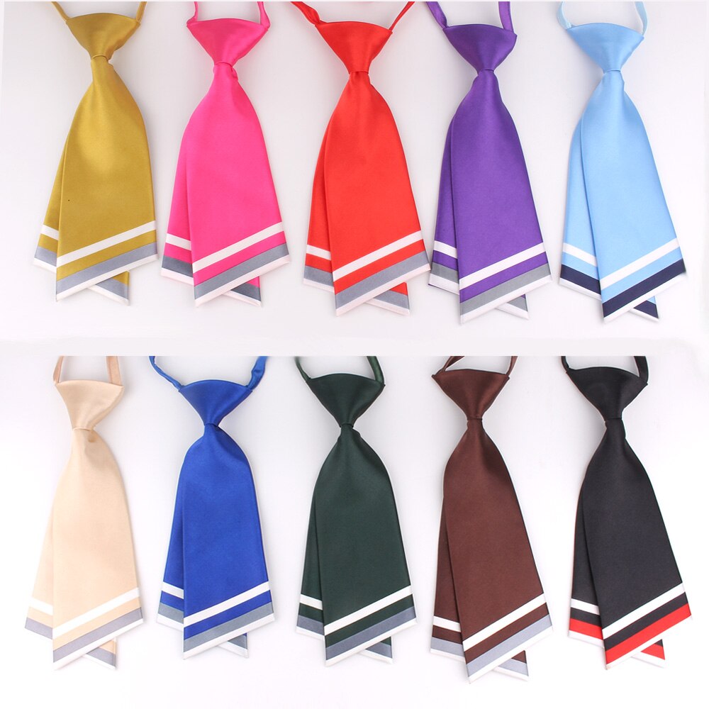 Tie for Girl Uniform Adjustable Neck tie for Women Bow Knot Girls Suits Neckties Slim Neck Ties Student Neck Wear